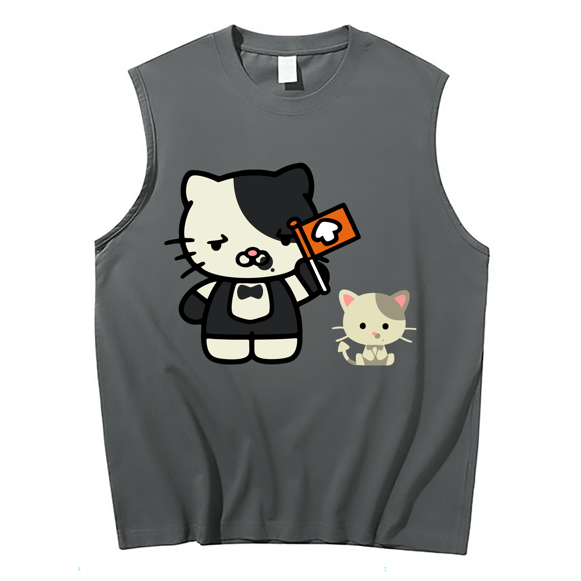 （画像用） Hello Kitty ハローキティ コットン100％タンクトップ（フロントプリント）